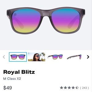 Worn once! Royal Blitz Blenders sunglasses!